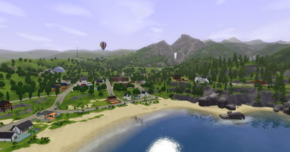 Sunset Valley in The Sims 3